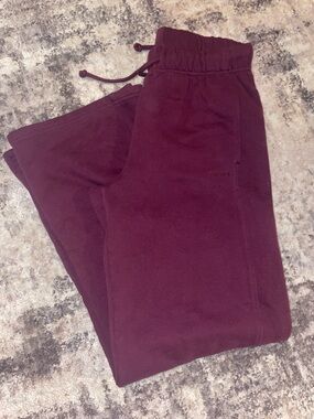 Garage Burgundy Women's wide leg Sweatpants